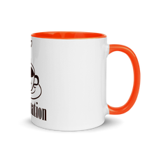 Load image into Gallery viewer, White Ceramic Mug with Color Inside